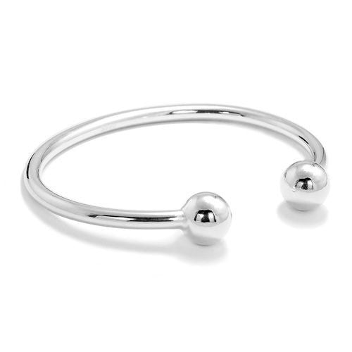 10 mm Silver Ball Torque Bangle - Jewelry - Prjewel.com - 1