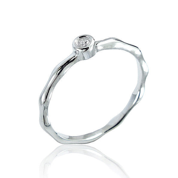 925 Sterling Silver 0.02 Carat Diamond Fashion Ring - Jewelry - Prjewel.com - 1