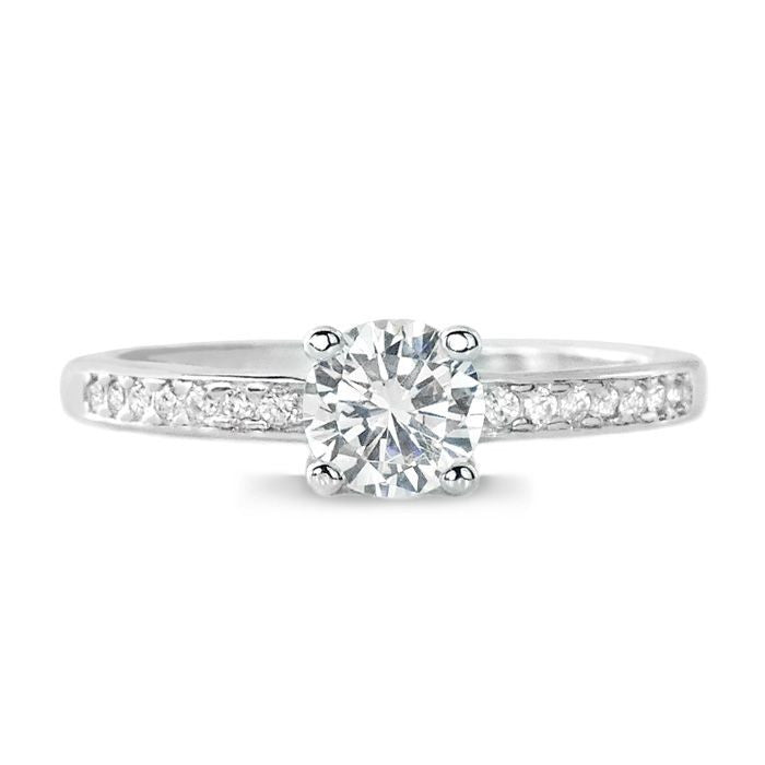 5mm Brilliant Cut Cubic Zirconia 925 Sterling Silver Ring - Jewelry - Prjewel.com - 1