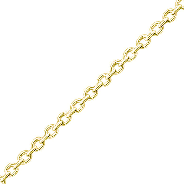 18k Gold Over 925 Silver Cable Chain 16 Inch + 2 Inch Extender - Jewelry - Prjewel.com - 2